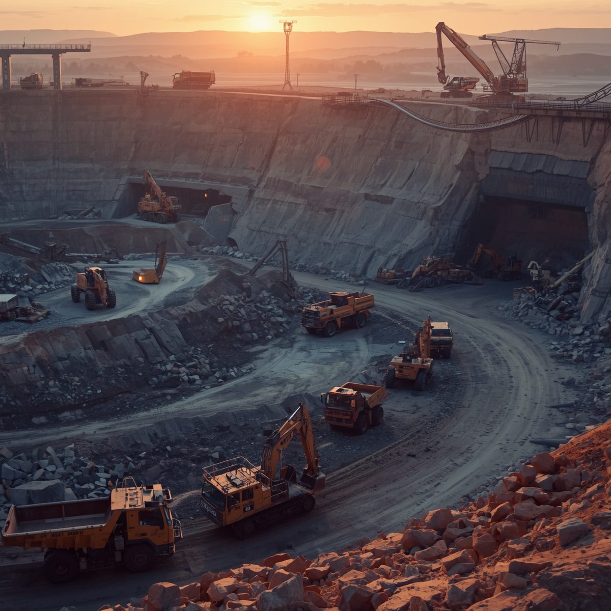 Opération minière en Afrique